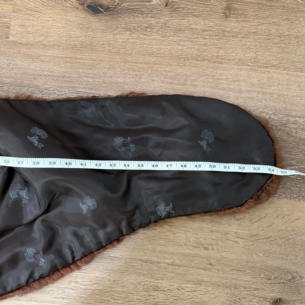 Vintage Brown Fur Wrap Shawl Rankin Santa Ana - Picture 10 of 11